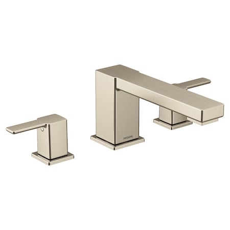 Moen Two-Handle Roman Tub Faucet Brushed Nickel TS913BN